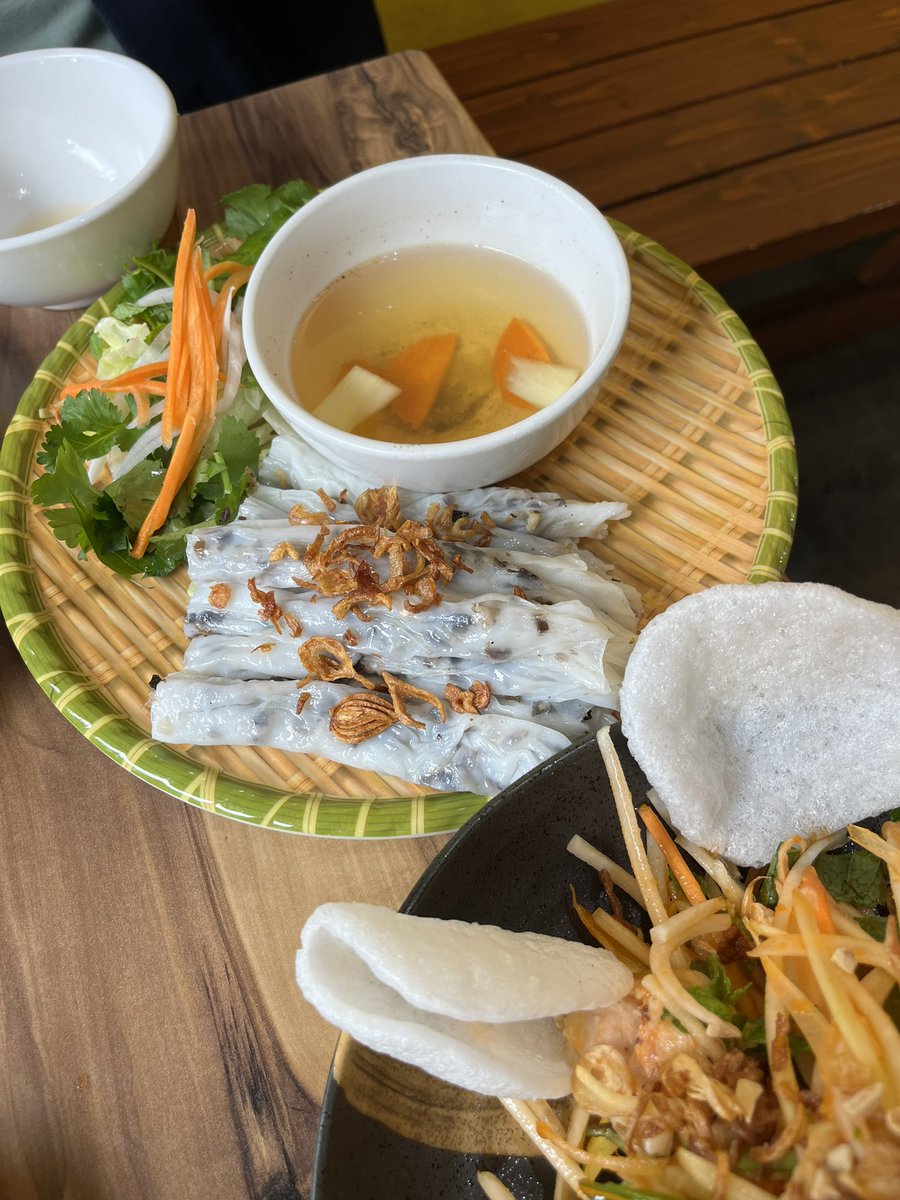 MikeKennedy1906's tweet image. Sensational Vietnamese street food at new cafe opened by a friend of Huy’s in #Springvale. Opening another on in Russell St in the CBD in first half of 2026.