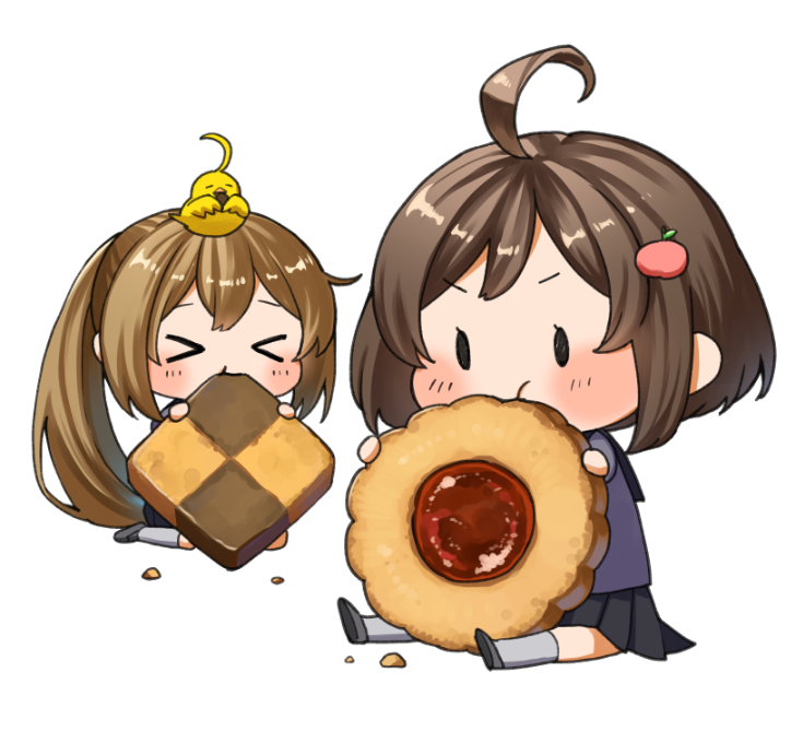 「クッキーおいしそうに塗れた気がする～」|村乃まち💃4/23呉長門陸奥オンリーのイラスト