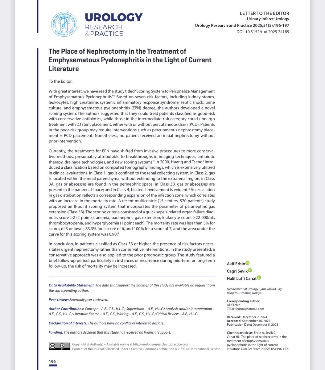 Urology Research and Practice tweet media