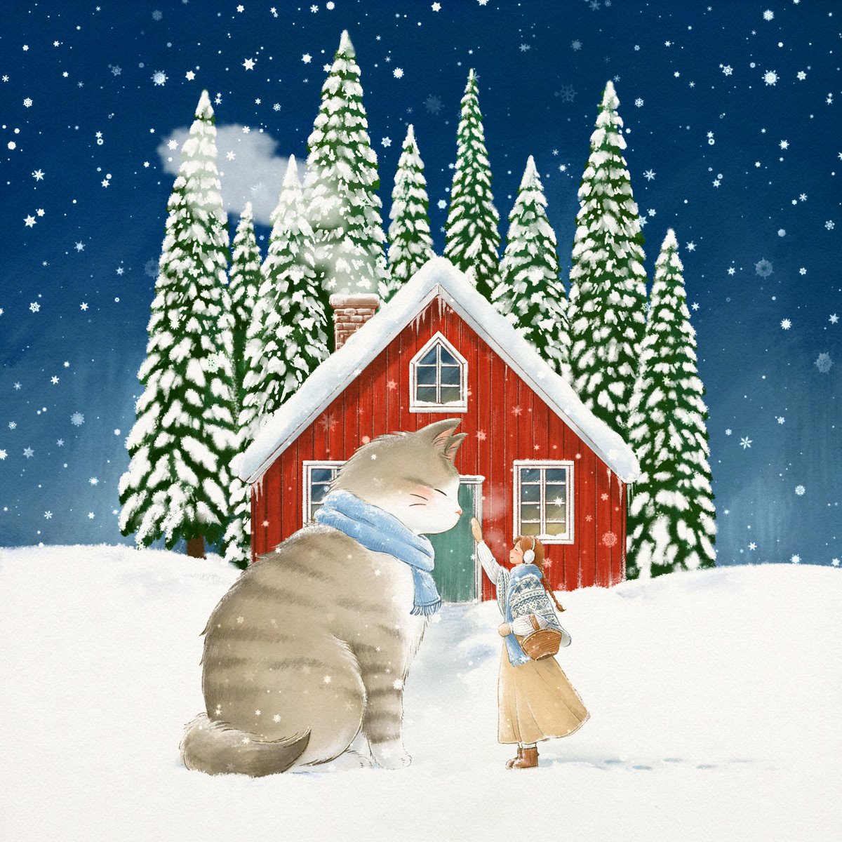 冬の散歩🛖❄️

#illustration #Illustrator #イラストレーター #イラスト #イラスト好きさんと繋がりたい #猫のいる暮らし #猫のいる暮らし #クリスマス