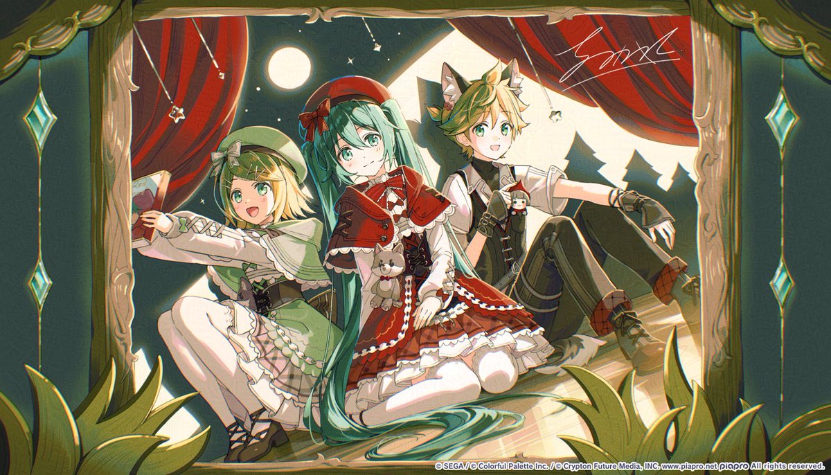 akmkmk3's tweet photo. 『プロジェクトセカイ』ワールドコスチュームガチャvol.3
赤ずきんの舞台をイメージしてミクさん達を描かせていただきました！楽しんでいただければ嬉しいです！
#プロセカ https://t.co/kHfyHNOCm4