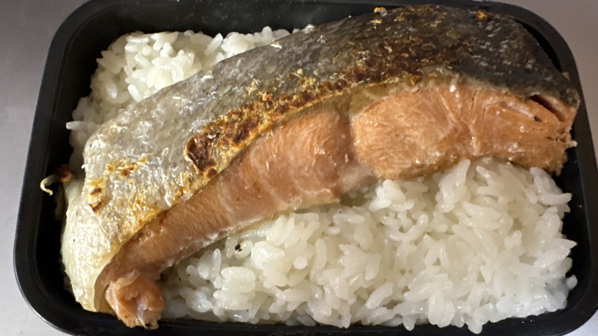 鮭弁ページ 品のない弁当シリーズ 鮭弁 鮭は北海道産