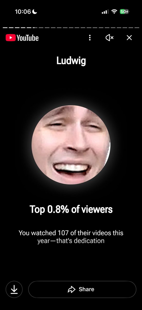 kooatlantic's tweet photo. @LudwigAhgren top 0.8% of viewers is crazy… https://t.co/ZuEr89S58p