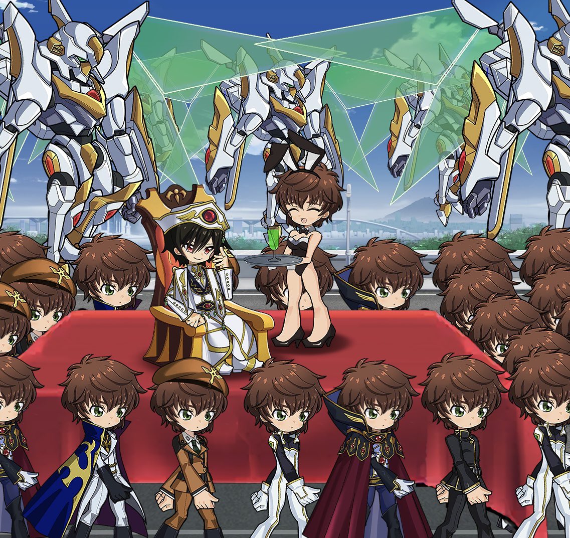 kururugisukun's tweet photo. 「ゼロレクかんぺいしき」

お～め～で～とう～世界最強の戦力を手に入れました～ご所望であれば、何回でもクローンを作れるよ～～

妄想ルルスザ https://t.co/cASySv5BF0