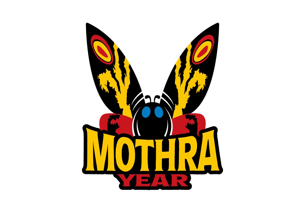 An official new Mothra Year logo has been revealed by Toho to commemorate the 30th anniversary of the Heisei Mothra Trilogy and the 65th anniversary of the original Mothra film.
