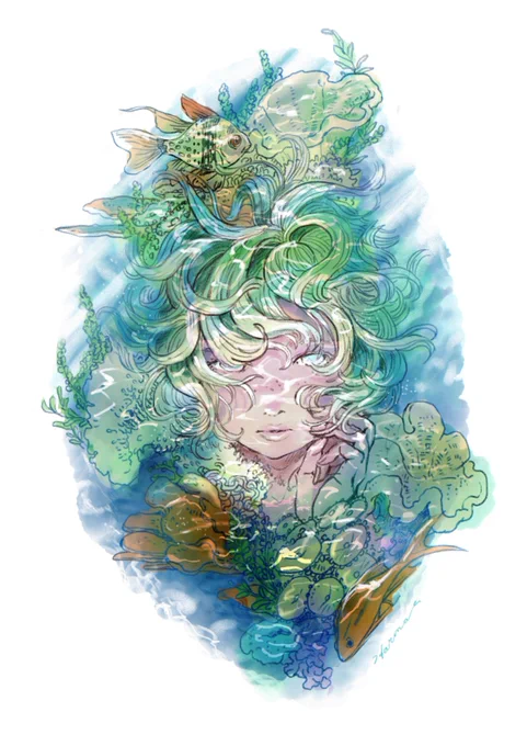 以前iPadだけで描いたもの。(やはりシャープペンが良い)