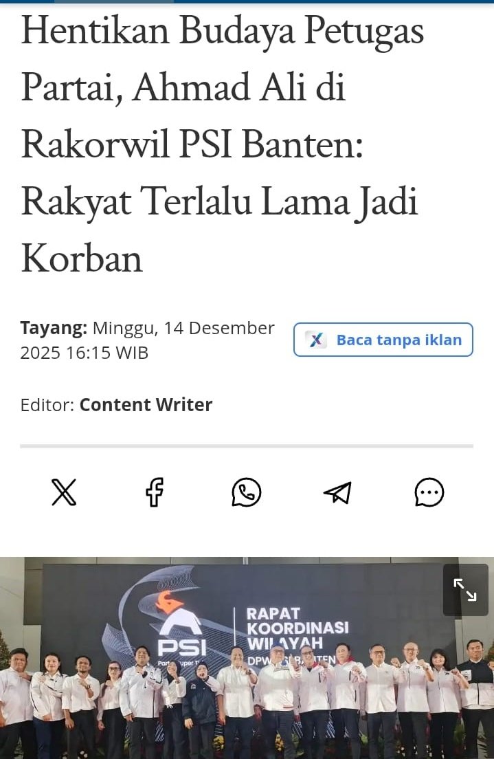 03__nakula's tweet image. Ahmad Ali: "Hentikan Budaya petugas partai, rakyat terlalu lama jadi korban".

Padahal kinerja pak Jokowi periode pertama tahun 2014 - 2019 sangat bagus ketika dia dengan bangga menyatakan sebagai petugas partai.