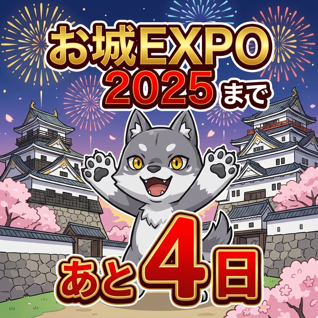 お城EXPO2025 まであと4日🏯／ #デジタル城下町 は、 ブース・ステージ