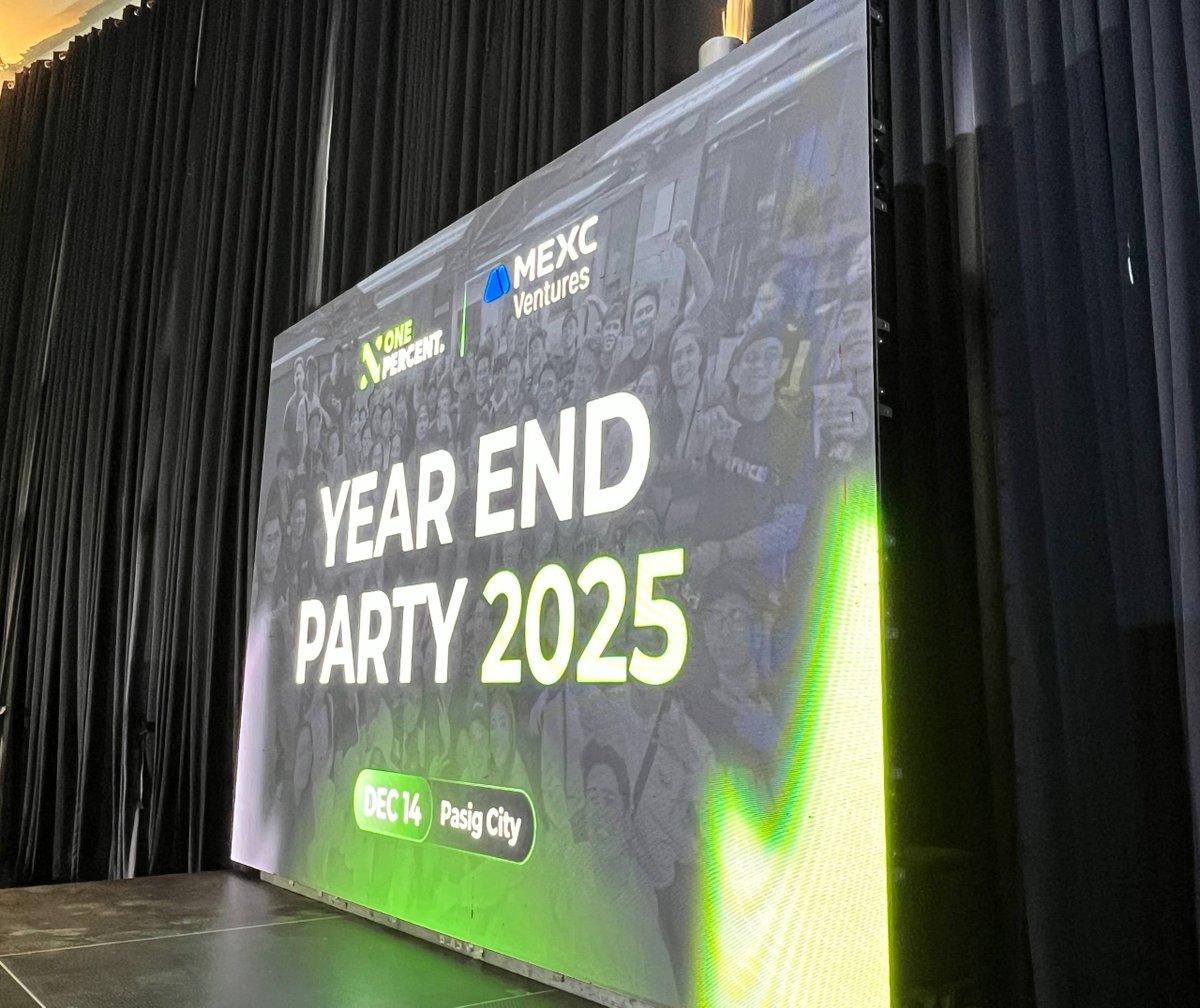 Ledd_Co's tweet photo. Epic Year-End Party with the #ProjectOnePercent Community &amp; #MEXC Ventures last night! 

Nearly 400 attendees, unreal vibes, and a community stronger than ever.

@MEXC_Filipino @MEXC_Official @KristinaX_MEXC https://t.co/4pAMgIqTyn