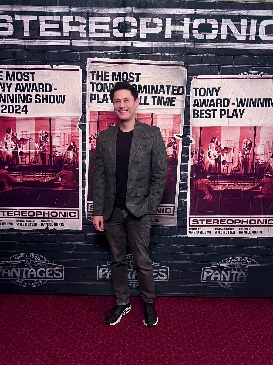 🎭 Had a fun time watching the theatre production of the Tony-winning STEREOPHONIC at the Hollywood Pantages Theatre!

#theatre #miguellopezdeleon