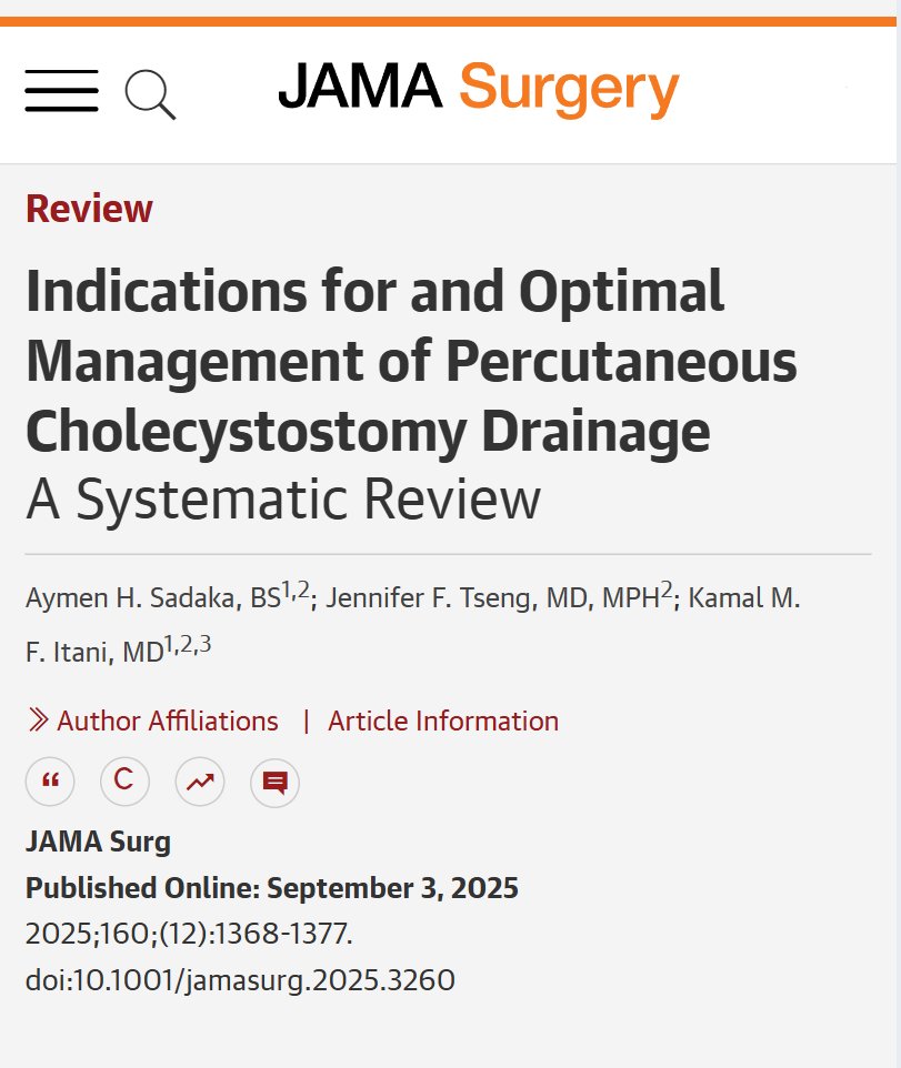 Percutaneous cholecystostomy should serve as a bridge to interval cholecystectomy in patients with contraindications to immediate surgery, specifically those with sepsis and acute cholecystitis, with IC ideally performed 8-13 weeks post-PC. ja.ma/3MtEiWf