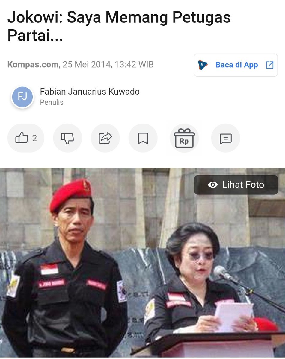 03__nakula's tweet image. Ahmad Ali: "Hentikan Budaya petugas partai, rakyat terlalu lama jadi korban".

Padahal kinerja pak Jokowi periode pertama tahun 2014 - 2019 sangat bagus ketika dia dengan bangga menyatakan sebagai petugas partai.