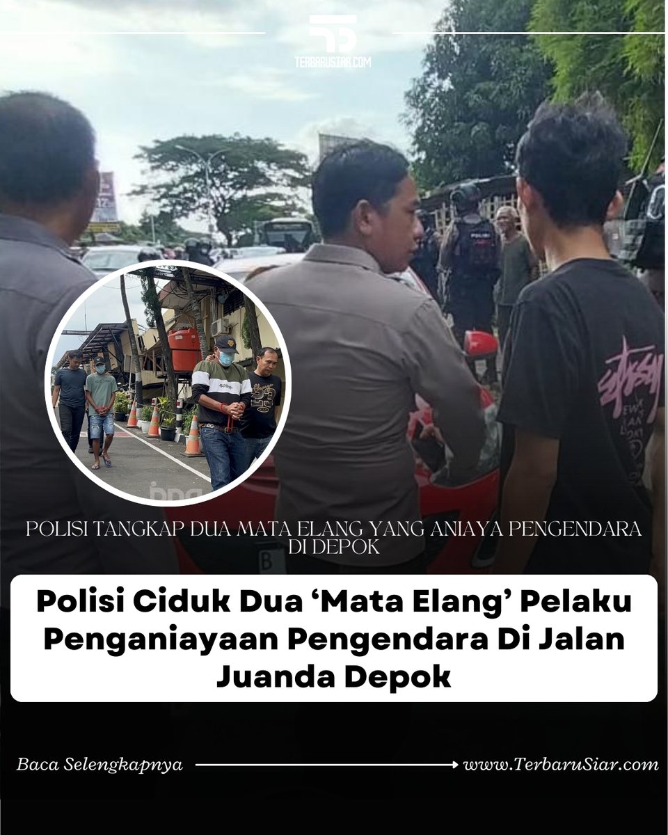 TerbaruSiar's tweet photo. Polres Metro Depok berhasil menangkap dua orang pelaku penganiayaan yang diduga mata elang atau debt collector.
🔔 Ikuti Update Di WA ➞ https://t.co/AJVtZe8jpa
📰 Cek Berita Lengkapnya ➞ https://t.co/WVA6FEPyOm
Jule Senin Mic Drop #zonajajan️️ cipung gabisa bayar #MATEL https://t.co/LvqQqogas4