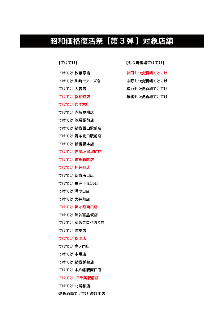 teke_official's tweet photo. 🎉大好評の昭和価格復��祭第3弾🎉
対象店舗が追加されました！
超炭酸ハイボール・レモンサワーが驚きの税抜80円、ウーロンハイ・ジャスミンハイが税抜150円✨
懐かしい昭和価格で、もっと多くの店舗でお得に乾杯できます🍻
この機会にぜひお近くの店舗へ！ https://t.co/fSCCI40BUa
