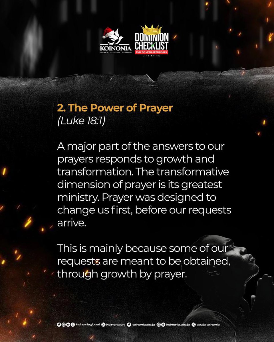 koinoniaeni's tweet photo. #ApostleJoshuaSelman
#DominionChecklist
#EndOfYearAppraisals
#KoinoniaAbuja
#KoinoniaGlobal https://t.co/Uwq1dLYV4Y