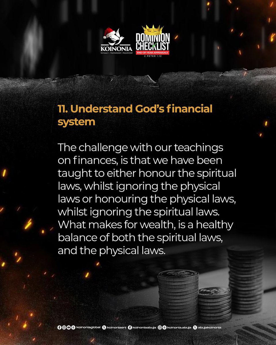 koinoniaeni's tweet photo. #ApostleJoshuaSelman
#DominionChecklist
#EndOfYearAppraisals
#KoinoniaAbuja
#KoinoniaGlobal https://t.co/l5e2V50p1Y