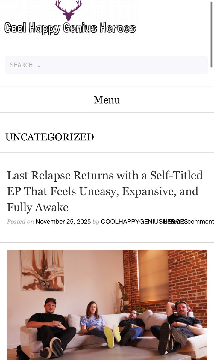 Awesome article about our EP from Cool Happy Genius Heroes!

loom.ly/Z2bXdfk