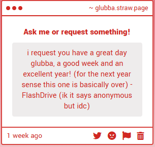 awww thank you i hope you are having a nice week as well!