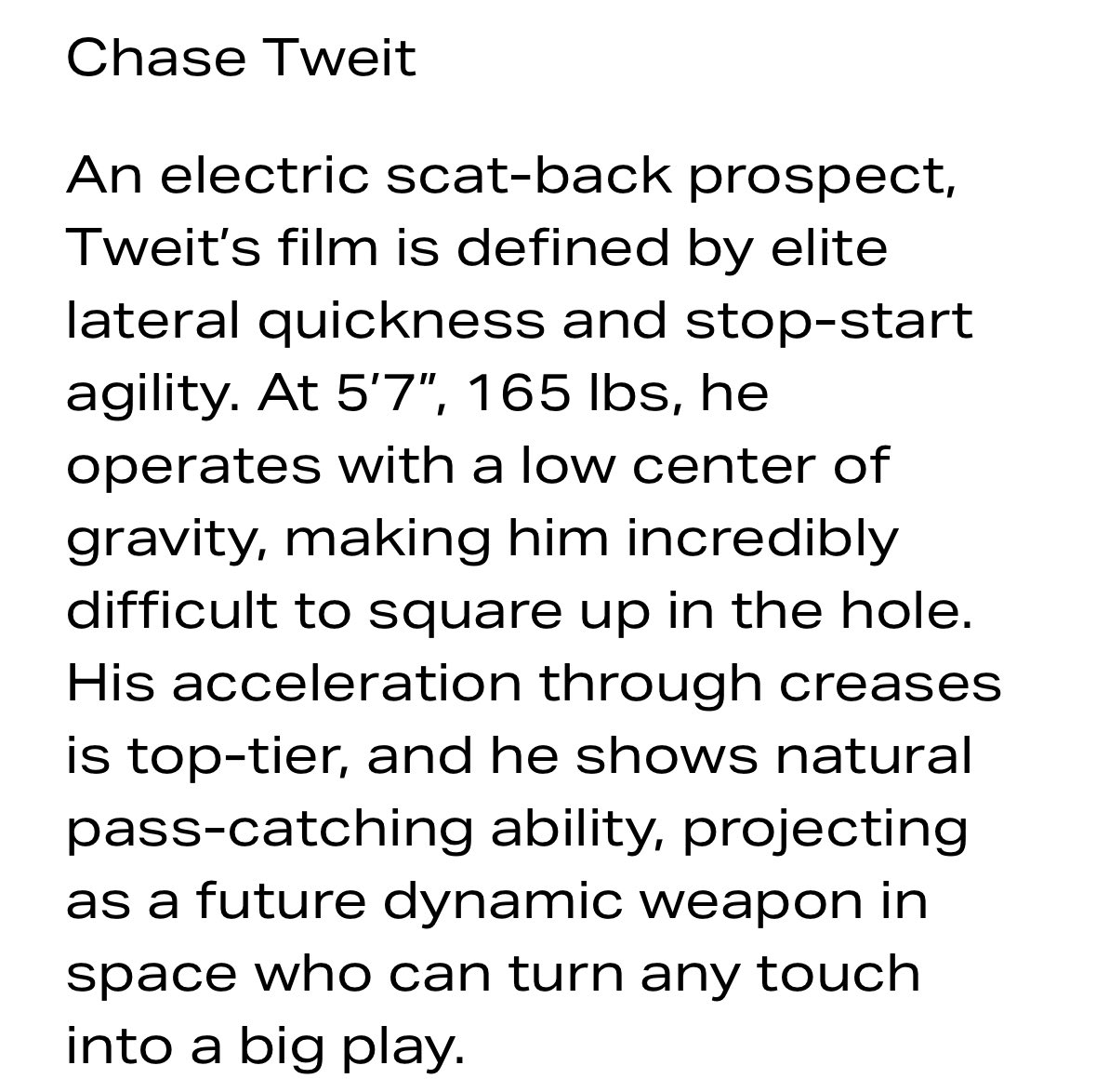 Chase Tweit 2028 RB tweet media