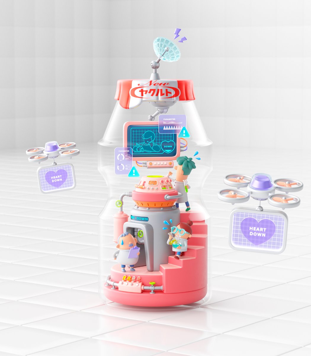 「ヤクルト」の中に
ひそかに受験生のココロを研究してる
ラボがあるってみんな知ってる？

その名も「#受験生フレフレラボ」
でこぼこでお人よしな3人の博士が
日々みんなのココロをモニタリングしてるんだ！