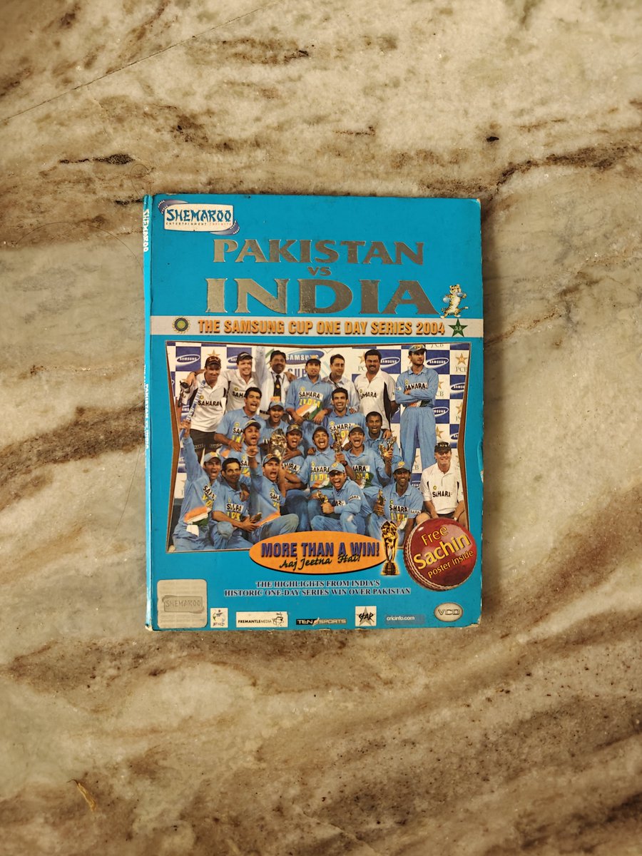 MDRites's tweet photo. Back when cricket series used to come in DVDs... Stumbled upon this while clearing my house.

The closely fought series when #India toured #Pakistan in 2004 winning it 3-2. https://t.co/JL1T7WsIIe