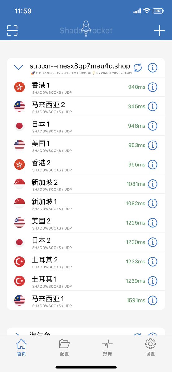 vpnbot666's tweet image. 今日 #免费节点 可用600g

主页自用高速付费节点 7.8元一个月

订阅🔗sub.饺子机场.shop/s/4631e6a0b870…

另外出售 #telegram 账号 独享ip跨境电商优选 稳定不封号 解决tiktok 0播放封