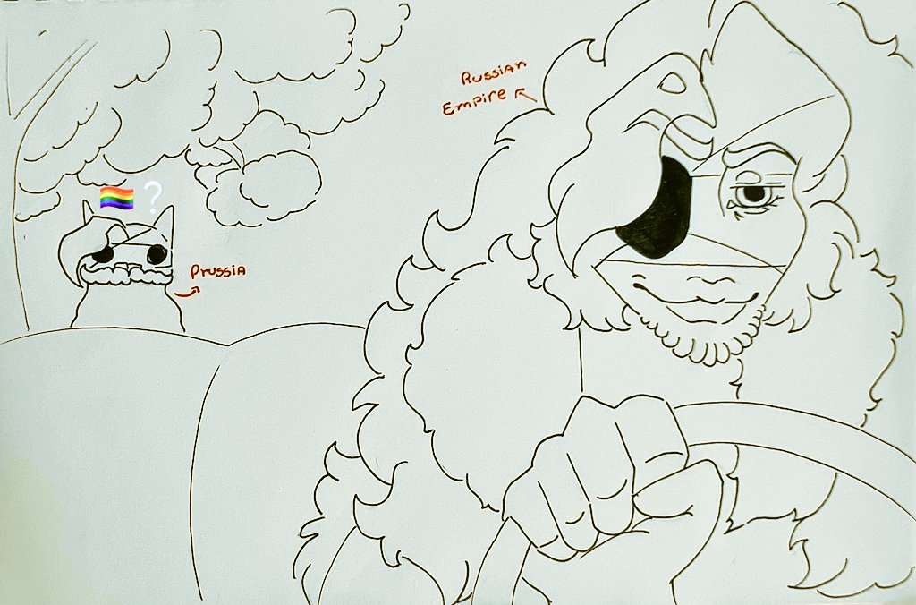 DerySheep's tweet photo. Prussia: RE... Would you rather abandon me here and get fucked by a guy with a 40cm dick, or would you rather give me some of your land?
RE:
#countryhumans
#countryhumansprussia
#countryhumansRE
#countryhumansRussianEmpire https://t.co/Hdy22yid0r