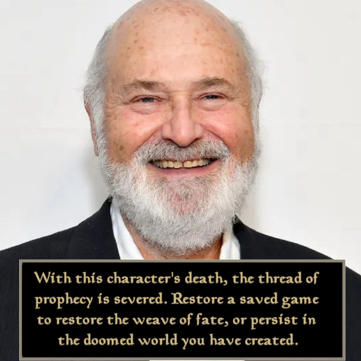 We have lost Rob Reiner, legendary director known for The Princess Bride, Stand By Me, Misery, When Harry Met Sally, a Few Good Men, and This is Spinal Tap, among many other classics. The cause of his death appears to be from homicide.