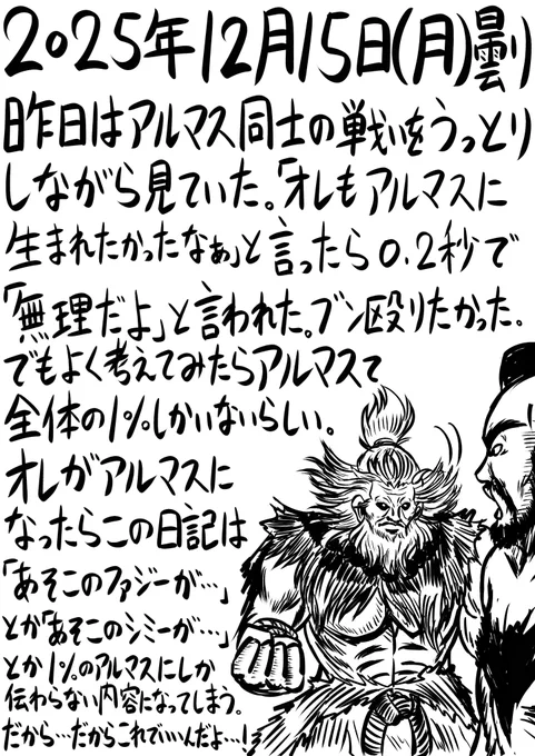 今日の日記。312日目。 