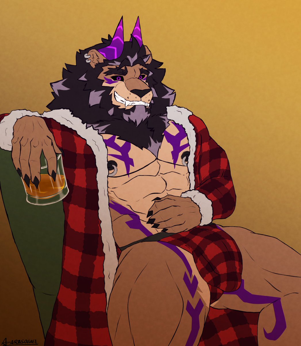 A cozy lion in plaid!
#plaidmonth