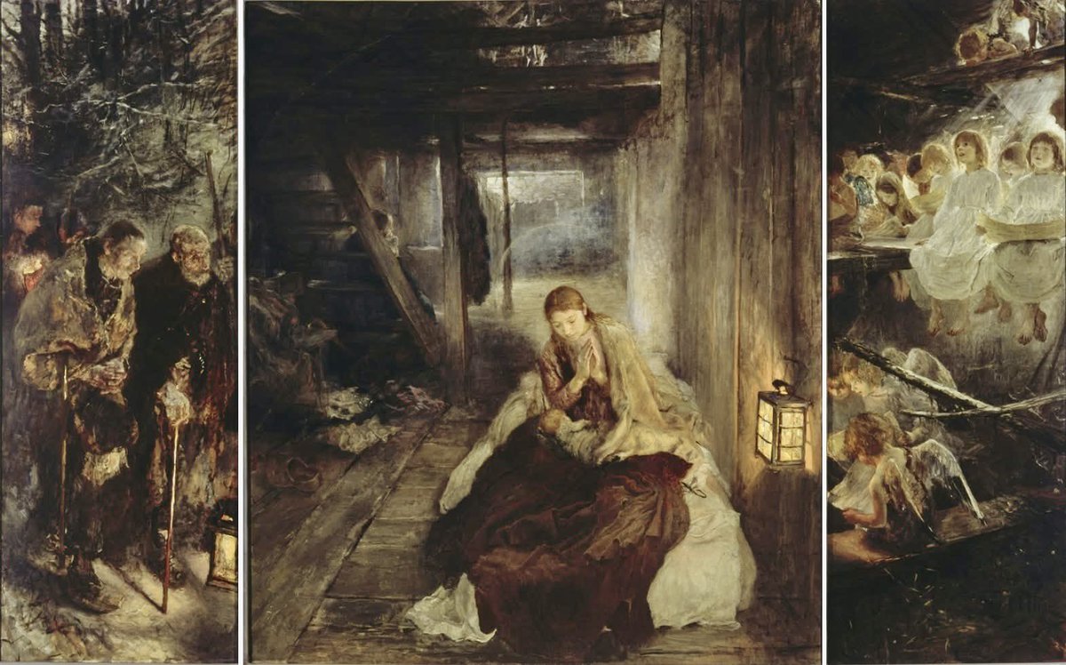 nissnickmich's tweet image. “La Noche Santa” (1888-89). Tríptico del pintor alemán Fritz von Uhde #arte #pintura #navidad #natividad #FelizNavidad #nochebuena #curiosidades #FelizLunes #15dic