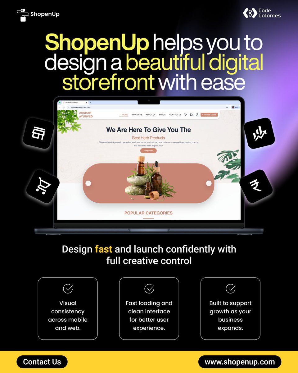codecolonies's tweet photo. Create a beautiful and consistent digital storefront with full control and fast performance through ShopenUp.
https://t.co/JvGJqozpd3 | https://t.co/RDxIu74qKz
#ShopenUp #Ecommerce #DigitalStorefront #CodeColonies https://t.co/CcQ8WiB1Ft