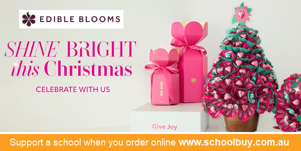 Order beautiful gifts from Edible Blooms via schoolbuy.com.au/edible-blooms and help raise funds for your chosen #school (without it costing you anything extra).