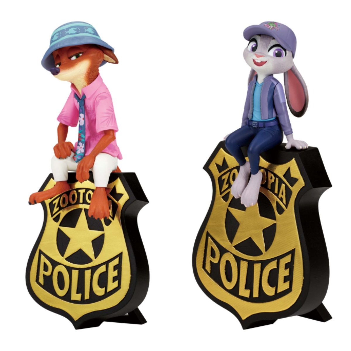 ━━━━━━━━━━━
#バンダイスピリッツ
「ディズニーキャラクター モニタートップフィギュア」
✎𓂃1月　登場予定

ズートピア2よりニックとジュディのプライズ景品が登場⋆˙⟡
警察バッジのモニュメントを外してキャラクターのみを飾る事も可能！

bsp-prize.jp/search/?kw=%E3…
#Disney #ディズニー