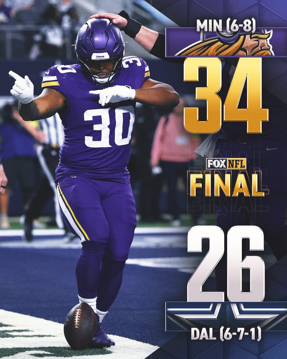 #SKOL
The Vikings take down the Cowboys in Texas!