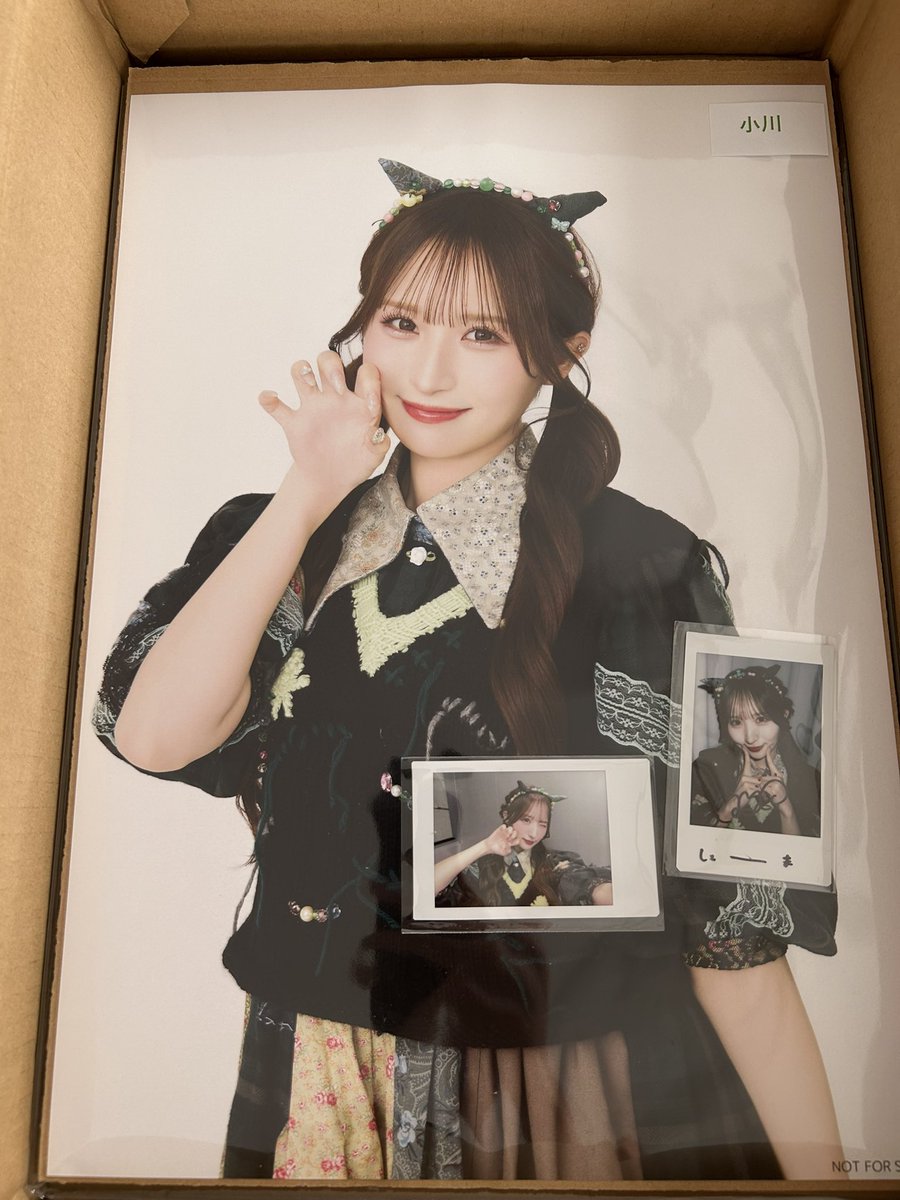 やっと届いたー！初のサイン入りチェキだ！ なちさんに選んでもらった