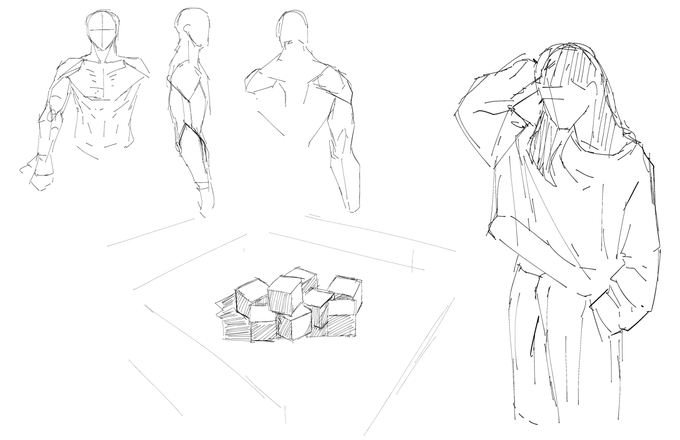 今日のクロッキ- 