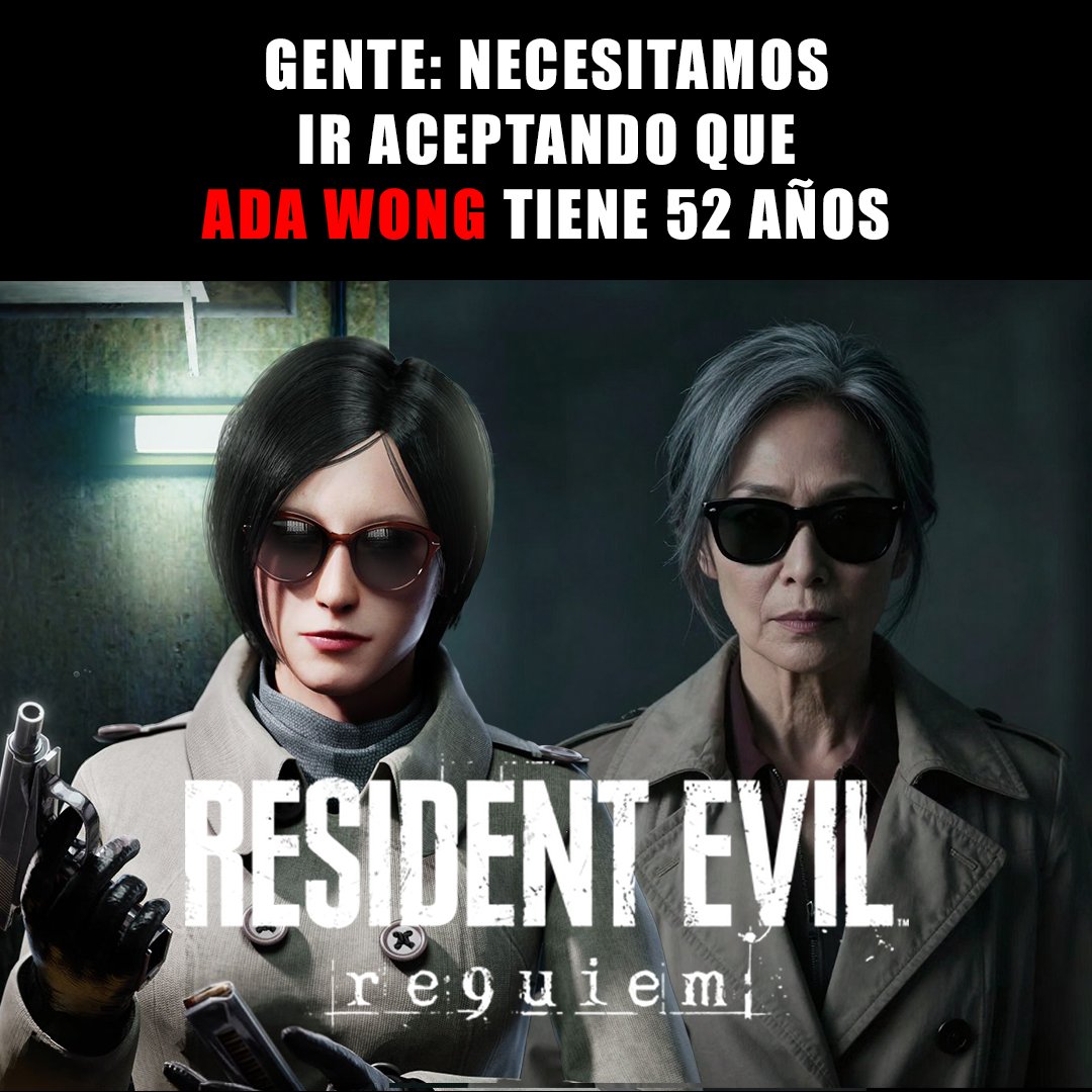 CasaShocolates's tweet photo. Los años no perdonan - Resident Evil Requiem https://t.co/Y0jk7r0FWo