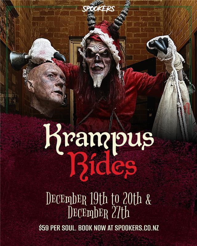 You’re not on the nice list… you’re on the menu 👹 Krampus Rides is here with twisted festive fear and photo ops with the beast himself! 

📅 This weekend &amp; Sat 27 Dec (closed Boxing Day)
R13 experience

🎟️ Book now via link in bio or door sales availab… instagr.am/p/DSRVijsjyqE/
