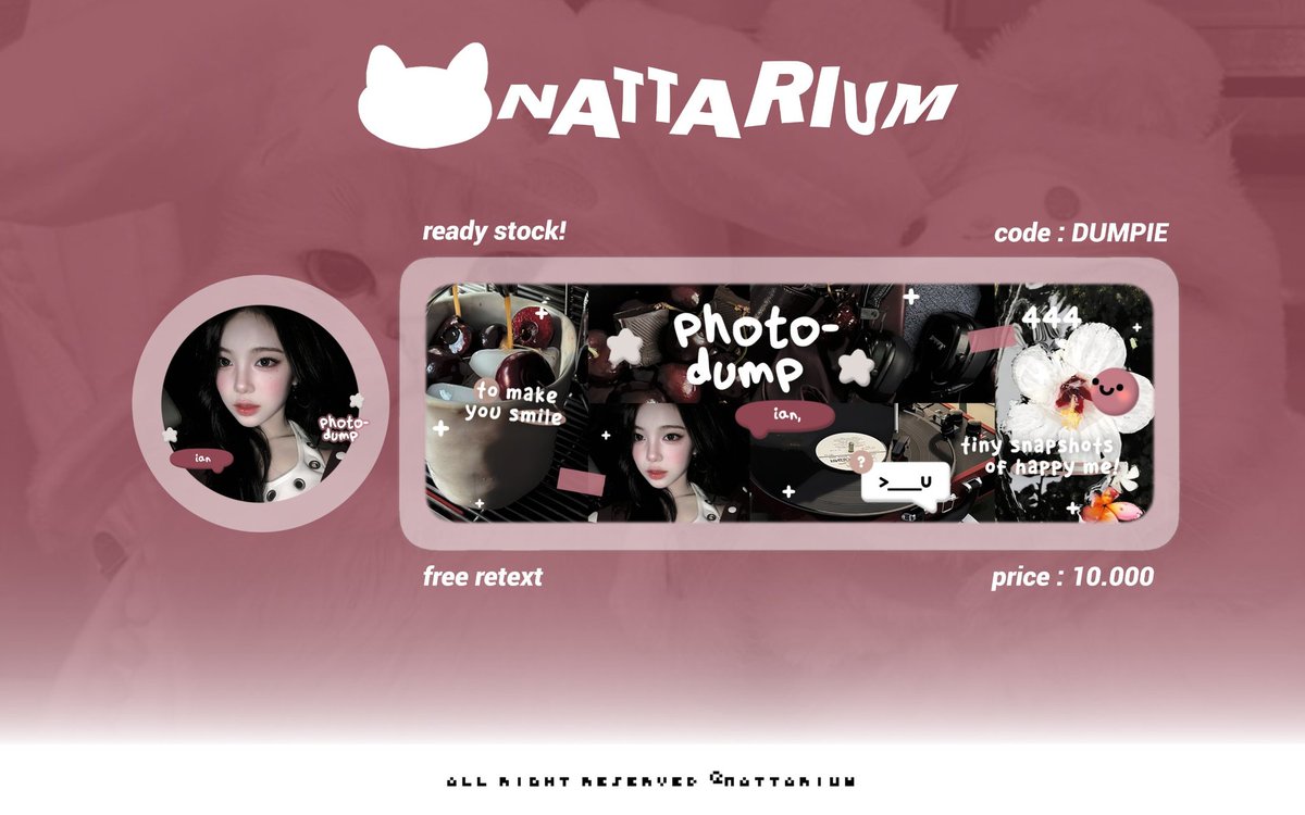 nattarium's tweet image. help repost thankyou 💛

halooo natt bawa layout rs ready stock ian, yoona, sohyun, rora h&amp;amp; ahyeon. prici on pic! bisa take via dm/tele. . mari jajankkk &amp;lt;3

#zonauang️️