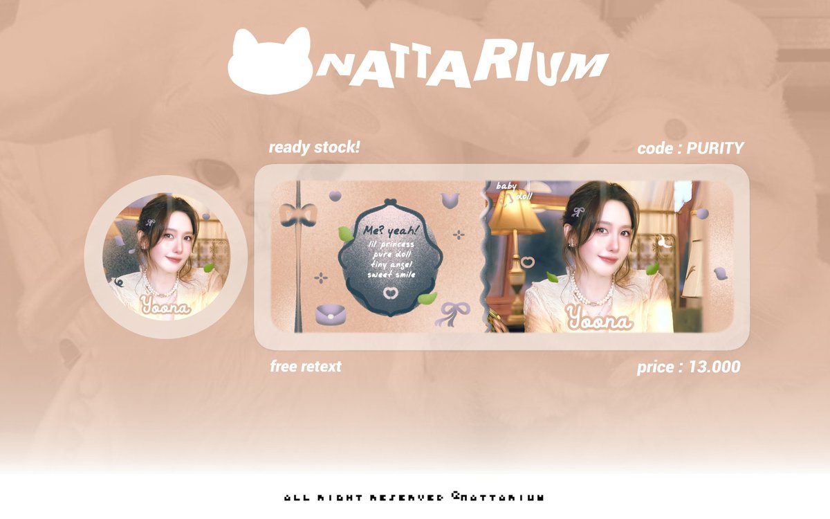 nattarium's tweet image. help repost thankyou 💛

halooo natt bawa layout rs ready stock ian, yoona, sohyun, rora h&amp;amp; ahyeon. prici on pic! bisa take via dm/tele. . mari jajankkk &amp;lt;3

#zonauang️️