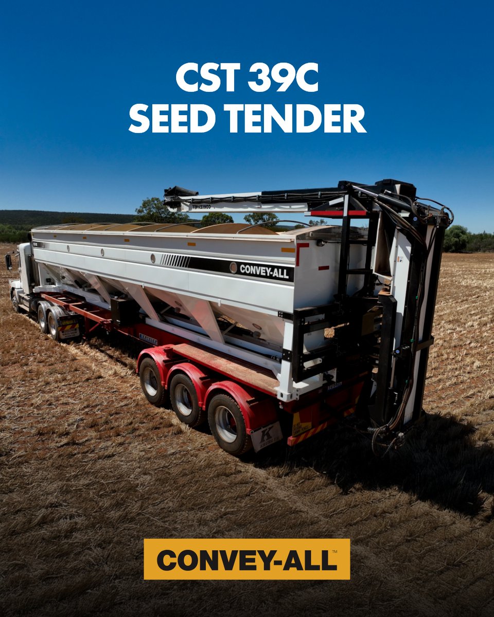 Next season will be here before you know it. The Convey-All CST39C seed tender is a grower favourite for accuracy, reliability, and smooth seed handling. 🚚
Order early and beat the 2026 price rise.
#conveyall #ausag #seedtende