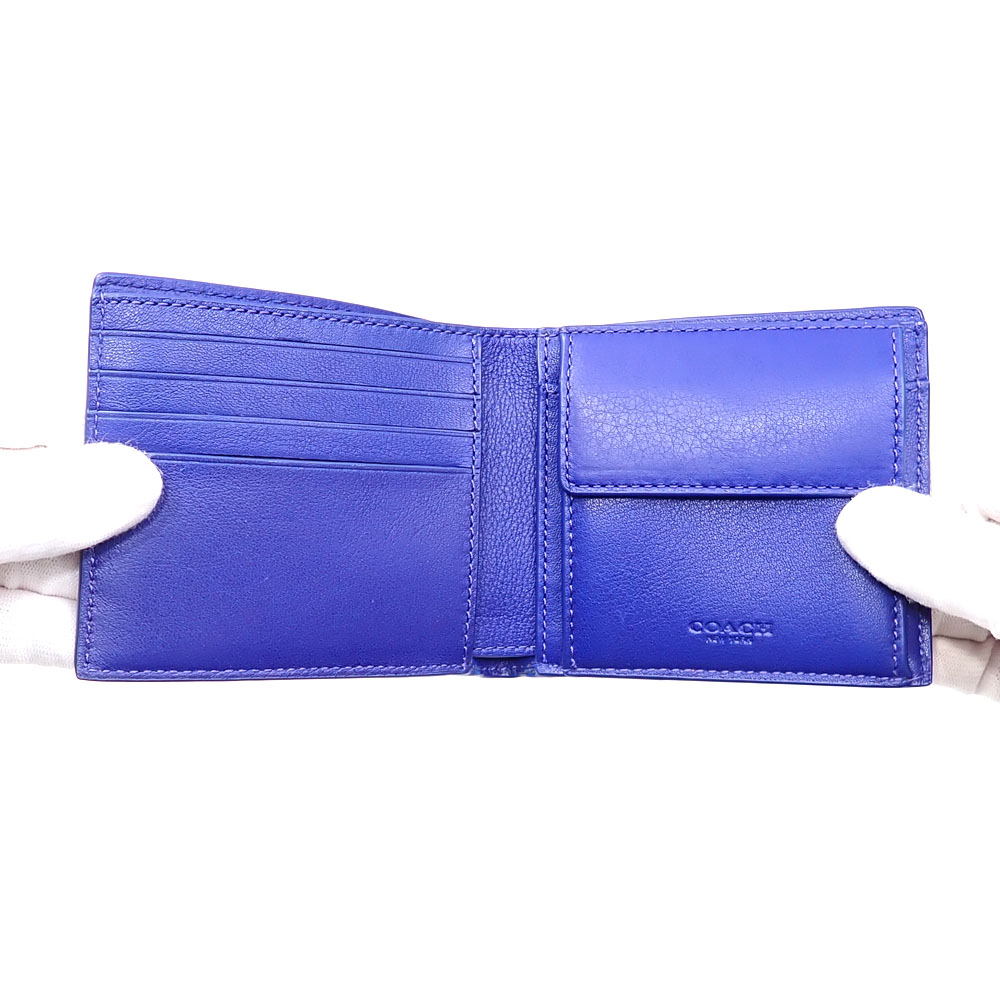 コーチ（COACH） 88400 バイカラー 二つ折り財布 販売中です✨ レッド