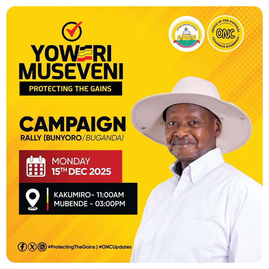 Today marks a special moment for Kakumiro and Mubende as H.E. <a href="/KagutaMuseveni/">Yoweri K Museveni</a> the President meets the people to reaffirm commitment to development, peace, and shared prosperity. #ProtectingTheGains