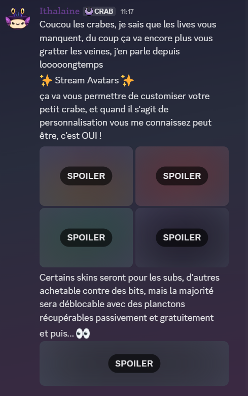 Mais le teasing ne s'arrêtera donc jamais ?!!! que quelqu'un arrête ce crabe !