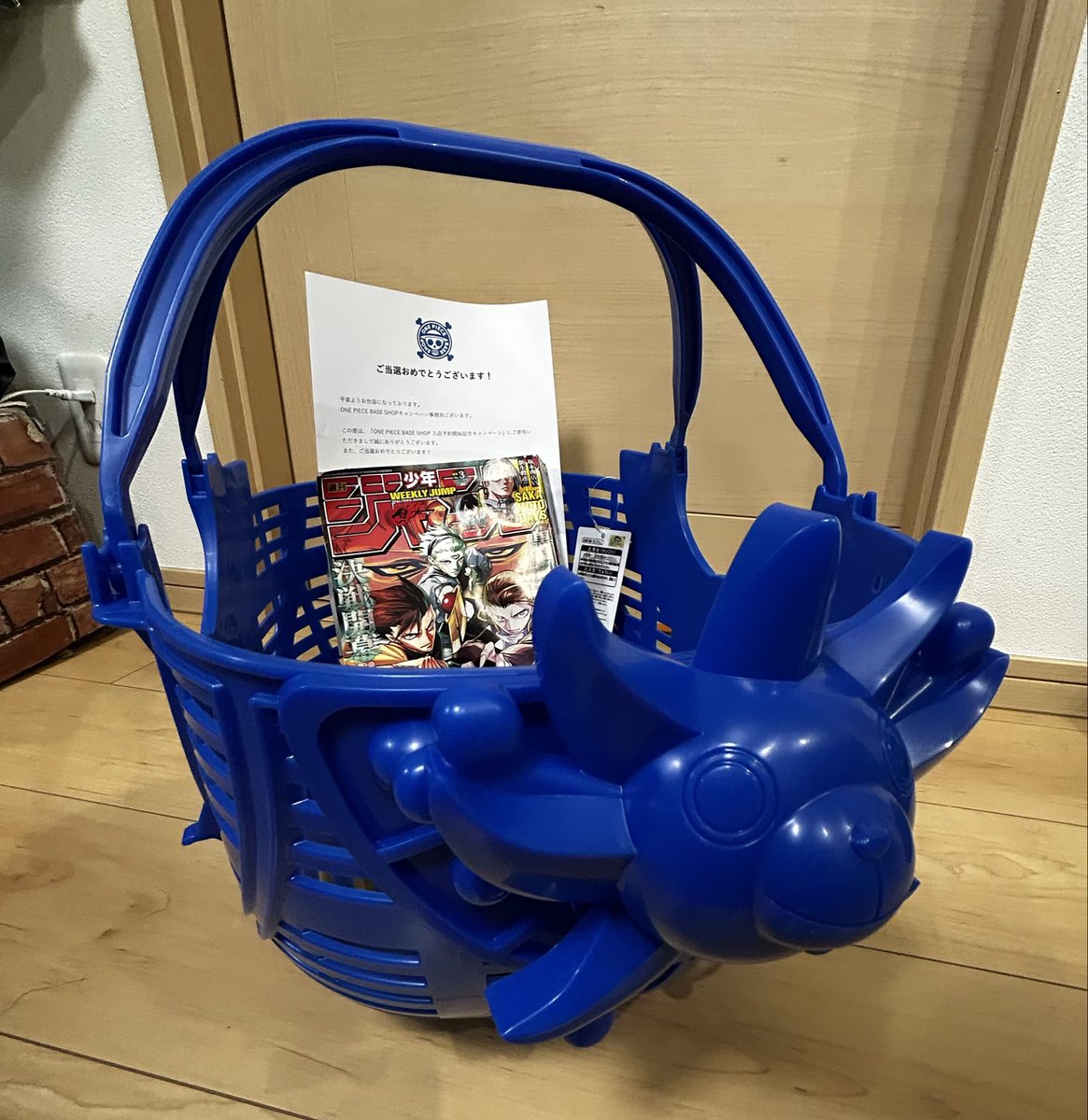 ONE PIECE BASE SHOP サニー号 カゴ バスケット ショップ ONE PIECE