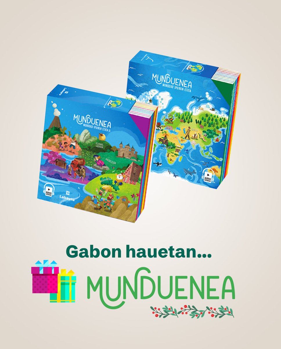 🎄 Gabonak gainean ditugu! Opari bila zabiltza?

🎁 Labayru Fundazioarekin opari berezi eta hezitzaileak egiteko aukera daukazu:

📚 Munduenea: ipuinen bidezko bidaia
🎉 Mundu bete jai: munduko ospakizunak
 
👉 labayru.eus/denda

#Gabonak #Opariak #Euskaraz #Aniztasuna