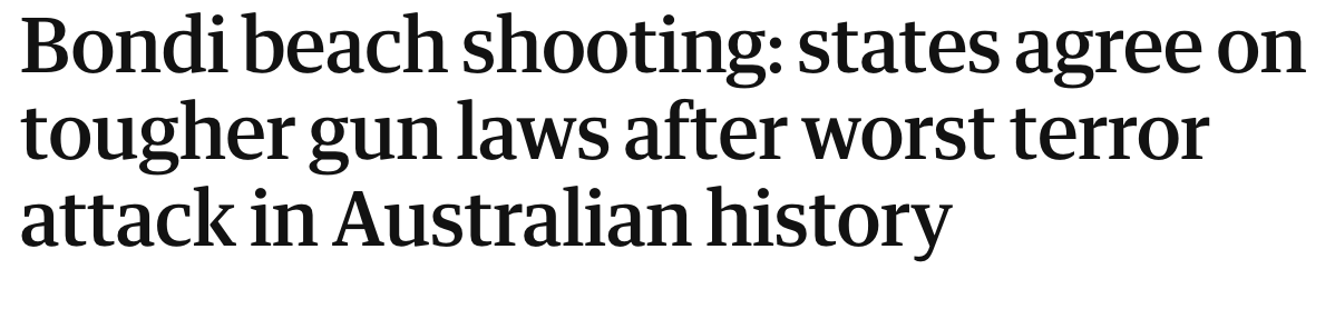 You allow a group of psychopaths into your house.
... Solution? "Remove the knives from the kitchen. That will keep us safe."

The devil is dancing in the streets of our nations. Christ and the truth of Scripture is what we desperately need.