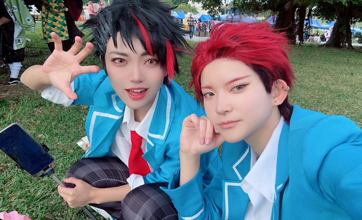 昨日のコミコン空手部でいました〜！！
でっかいピザ美味しかった🍕🍕🍕〜！
#コミコン沖縄