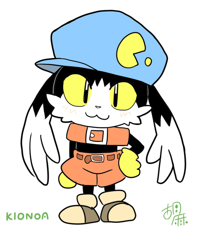 「ゲームの正面むいた顔が可愛いかったので。 #風のクロノア #klonoa」|胡麻ヘソじのイラスト